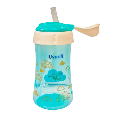 Поильник с трубочкой и крышечкой 360 мл Uviton 196 1